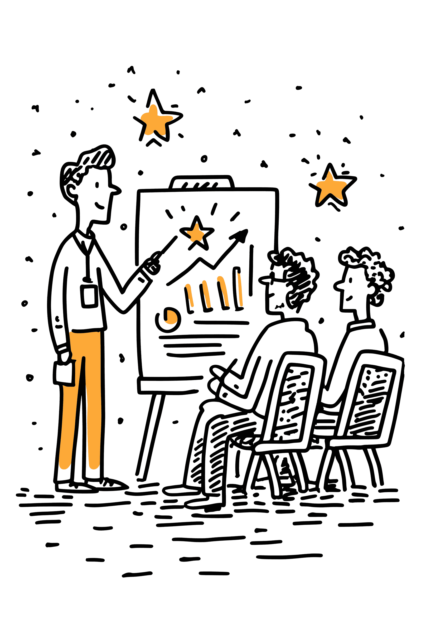 Groupe de travail lors d'un séminaire ou atelier en présentiel